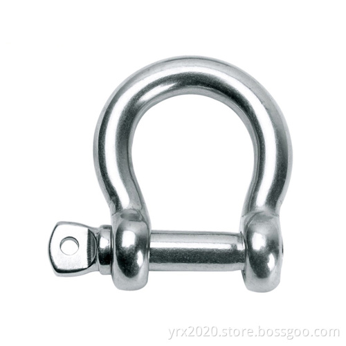 Stainless Steel Shackle With Safety Screw Pin